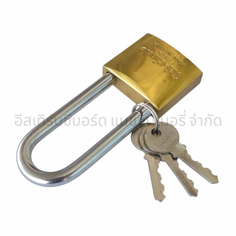 กุญแจสามห่วงทองเหลือง คอยาว L265 50MM - Image 5