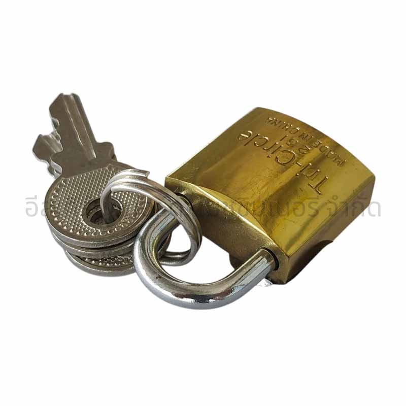 กุญแจสามห่วงทองเหลือง คอสั้น 261 20MM - Image 5