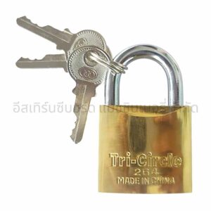 กุญแจสามห่วงทองเหลือง คอสั้น 264 38MM