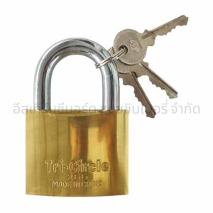 กุญแจสามห่วงทองเหลือง คอสั้น 266 63MM